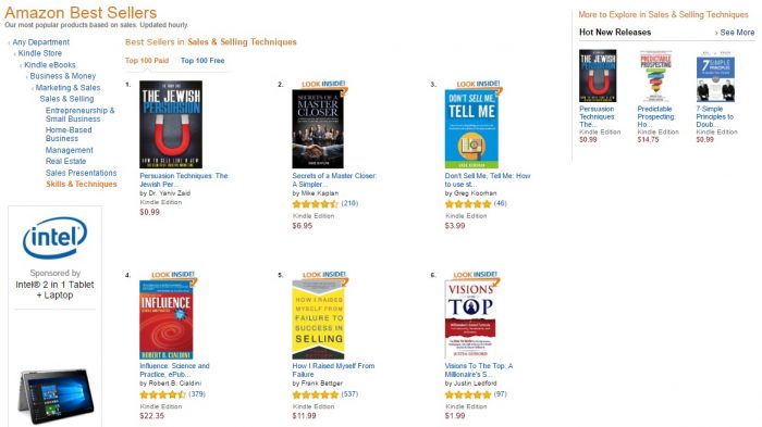 No. 1 Amazon - Sales and selling techniques