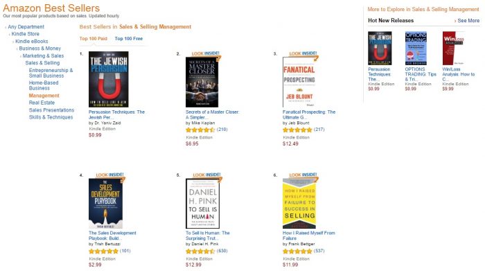 No. 1 amazon - sales and selling management